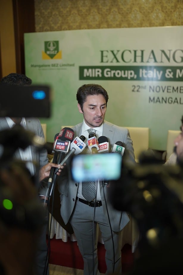 MIR Group to Setup Sustainable Industrial Hub in MSEZ 2 CEO MIR Group Arch. Raffaele Marrazzo