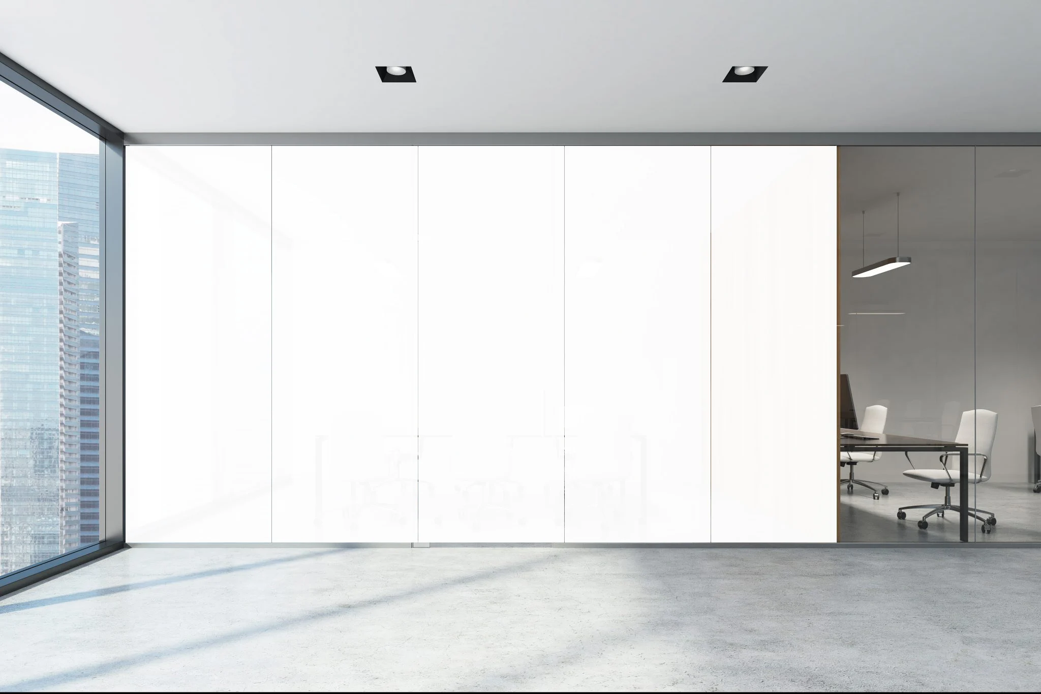 Smart glass film state unpowered opaque mode