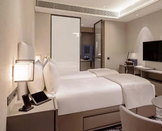Smart glass in hotel bathroom - Frosted State